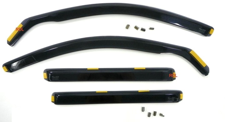 SIDE-WINDOW DEFLECTORS HEKO FITS FOR SKODA OCTAVIA II 2004-2013 photo 1 - milautoparts-fr.ukrlive.com