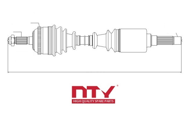 NTY NPW-CT-003 SHAFT DRIVING photo 3 - milautoparts-fr.ukrlive.com