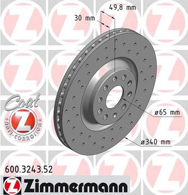 ZIMMERMANN SPORT DISQUES AVANT OCTAVIA 3 RS 13- photo 3 - milautoparts-fr.ukrlive.com