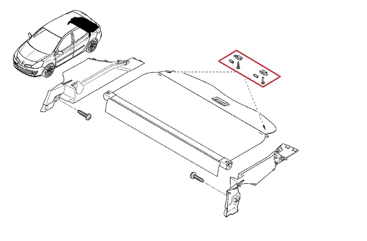 SET REPAIR SHELVES BOOT RENAULT CLIO III. MEGANE II UNIVERSAL photo 3 - milautoparts-fr.ukrlive.com