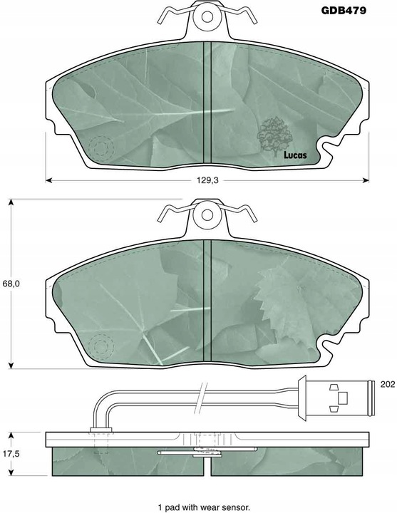 TRW PADS FRONT ROVER 800 820 825 (XS) photo 2 - milautoparts-fr.ukrlive.com