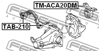 TOYOTA RAV4 II 00- AIR BAGS DIFFERENTIAL AXLE REAR photo 2 - milautoparts-fr.ukrlive.com