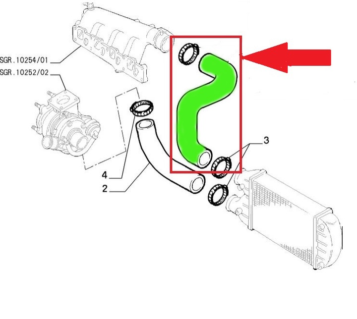 CABLE TURBO RADIATOR FIAT MAREA 1.9 JTD photo 6 - milautoparts-fr.ukrlive.com