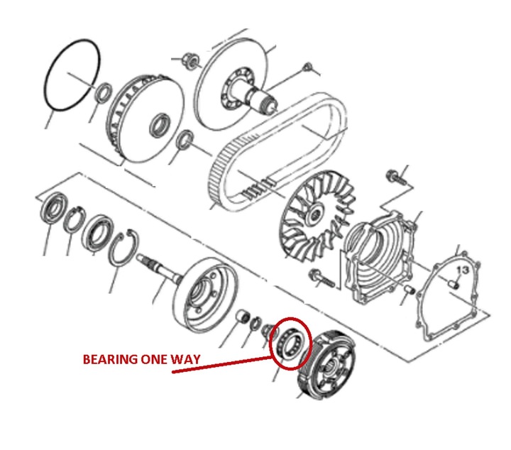 ARCTIC CAT ROULEMENT JEDNOKIERUNKOWE POUR HAMOWANIA PAR MOTEUR 3446-003 photo 2 - milautoparts-fr.ukrlive.com