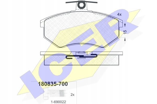 PADS BRAKE VW CORRADO PASSAT B3 B4 FRONT photo 3 - milautoparts-fr.ukrlive.com