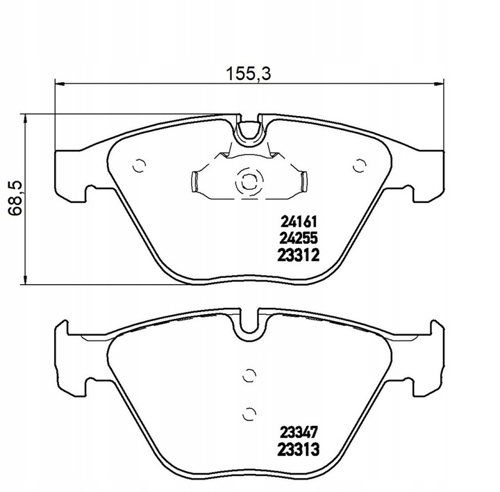 SABOTS DE FREIN DE FREIN AVANT TEXTAR BMW 5 E60 E61, 6 E63 E64, 7 E65 E66 E67 photo 4 - milautoparts-fr.ukrlive.com