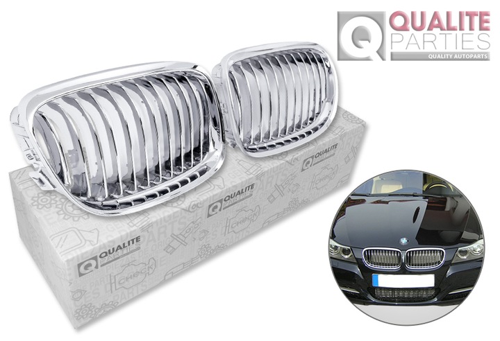 GRILLE CALANDRE DU RADIATEUR GRILLES KIT BMW 3 E90 08- COMPLET CHROME photo 2 - milautoparts-fr.ukrlive.com