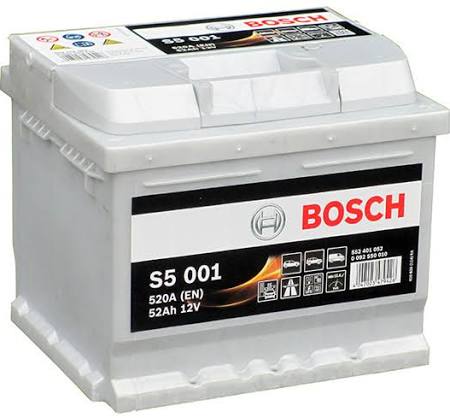 Акумулятор bosch silver s5 52 ah 520a, Ціна