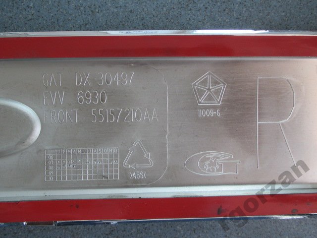 фото №3, Jeep cherokee 2008- планка зовнішня двері правих перед хром 55157210aa