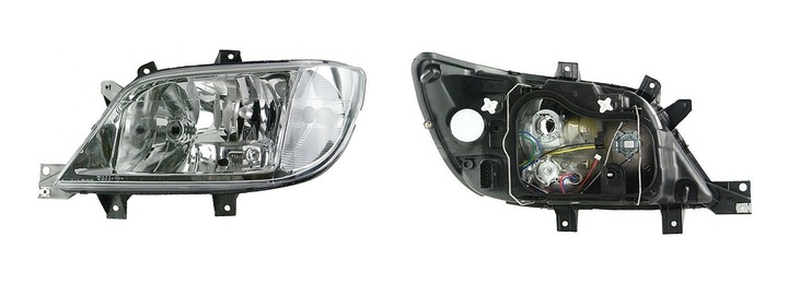 фото №1, Фара mercedes sprinter cdi 00-06 h7+h3+h7 l/p