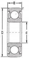 Підшипник 684 2RS-4x9x4 мм