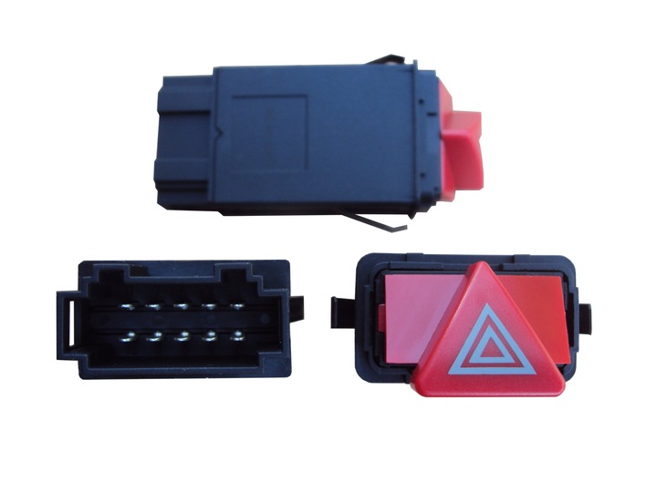 фото №1, Перемикач кнопка світла аварійних audi a6 c5 10 контактів