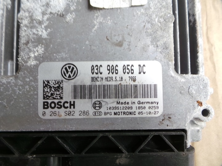 фото №2, Компьютер двигателя vw passat b6 1.6fsi 03c906056dc