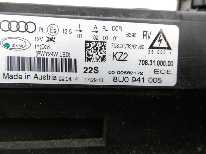 фото №5, Audi q3 лампа левая ксенон 8u0941005