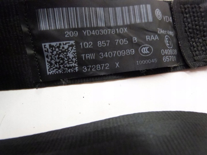 фото №2, Vw eos натягувач ременя лівий перед 1q2857705b 10r.