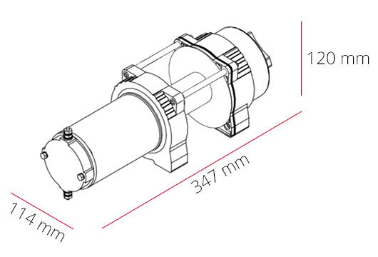 ЛЕБІДКА ЕЛЕКТРИЧНА ЛЕБІДКА DWH3000HD QUAD12V