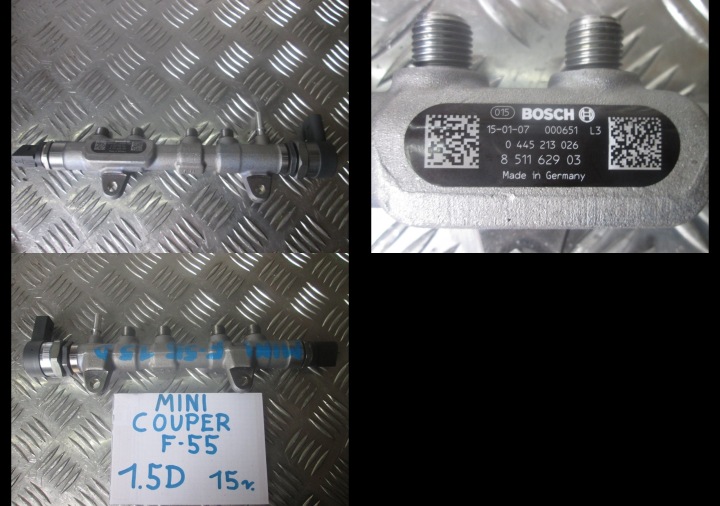 Rampe injection MINI COOPER F55 15R 1,5D 8511629
