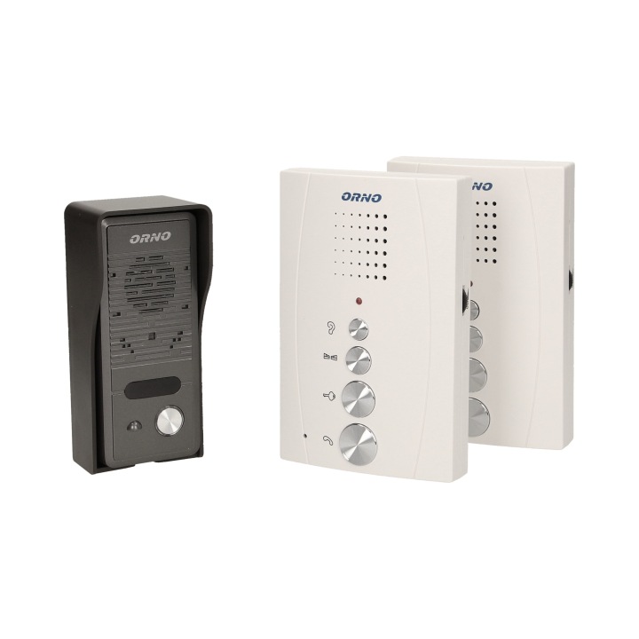 Sada interkomů Eluvio Intercom Orno OR-DOM-RE-920/W, bez sluchátka, bílý, n