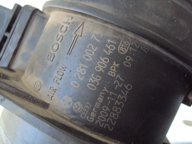 фото №4, Расходомер vw golf scirocco audi a3 03g906461c