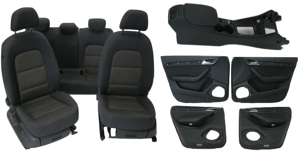 фото №1, Audi q3 сидіння сидіння оббивка двері тунель