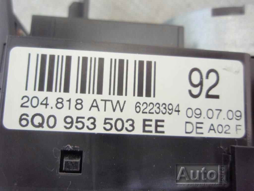 фото №8, Ap перемикач комбінований 6q0953503ee polo fabia