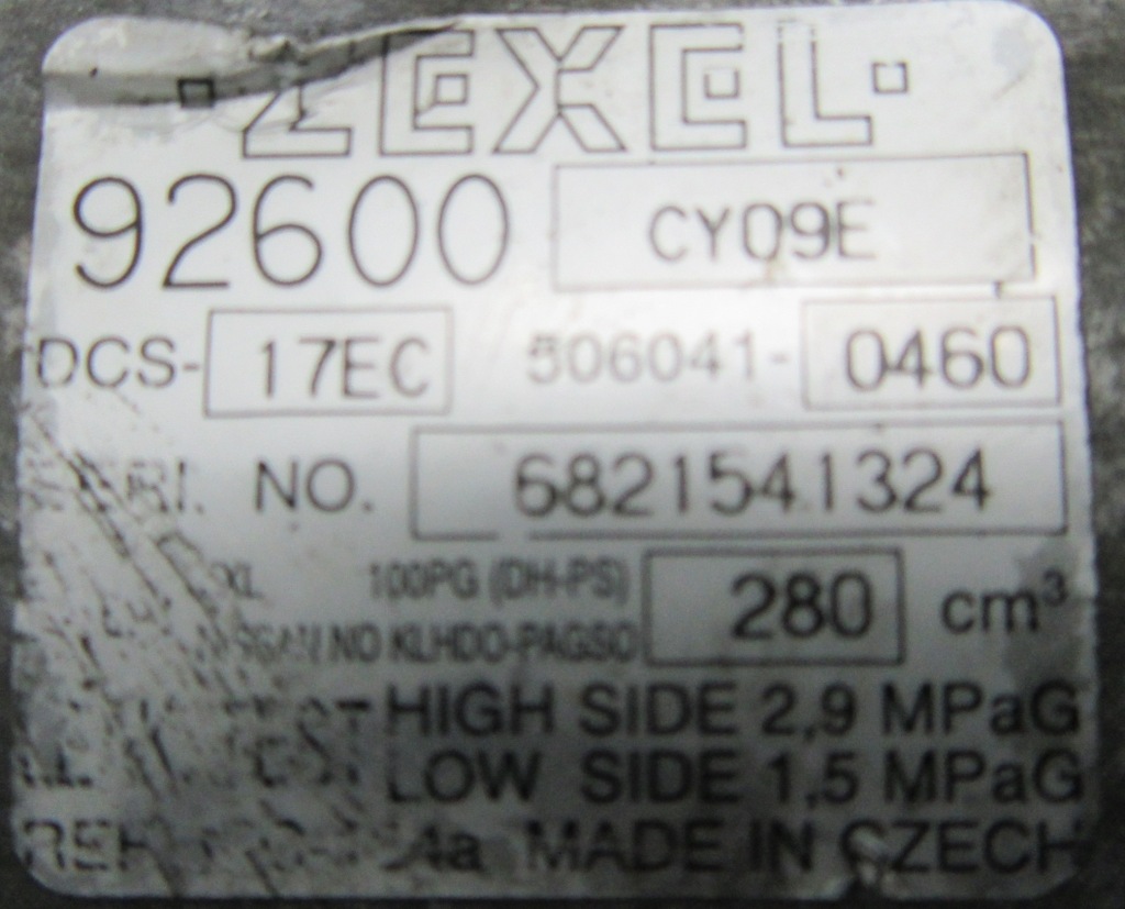 фото №9, Компрессор кондиционера nissan serena c25 92600-cy09e