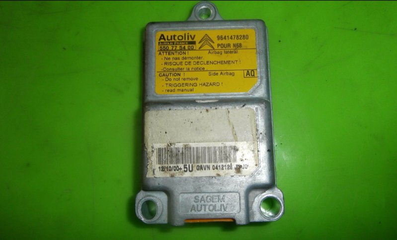 фото №1, Датчик модуль подушка безпеки подушок citroen xsara picasso