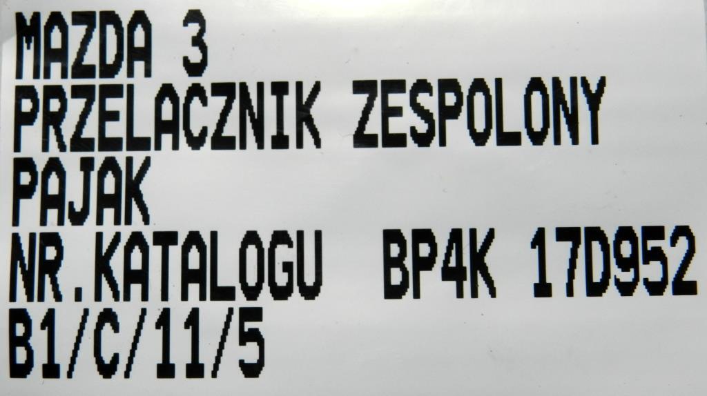 фото №6, Переключатель комбинированный подрулевой переключатель mazda 3 bp4k17d952