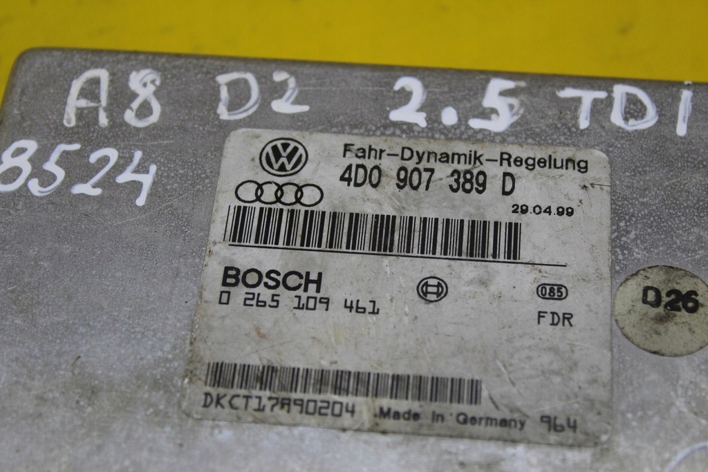 фото №5, Блок управления esp a8 d2 fl 4.2b 4d0907389d