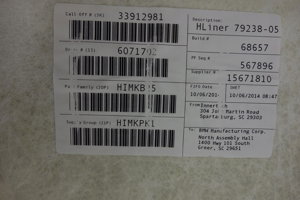 фото №8, Потолок потолок bmw x4 f26 люк