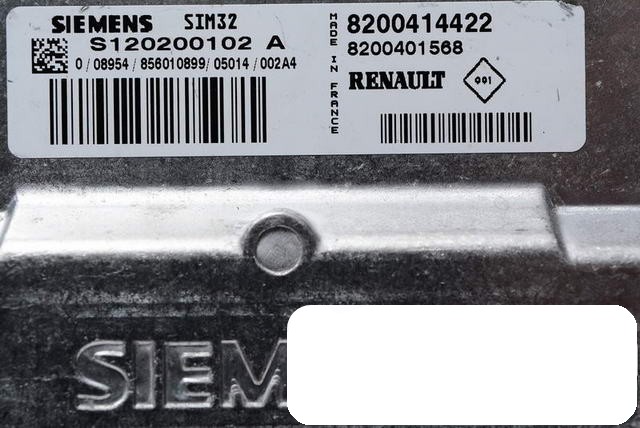 фото №3, Бортовой компьютер renault 1.2 s120200102a 8200414422 sim32
