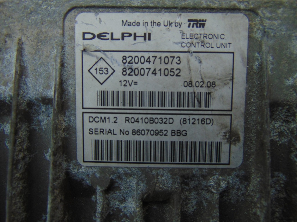 фото №3, Бортовий комп'ютер 8200471073 8200741052 renault twingo clio thalia