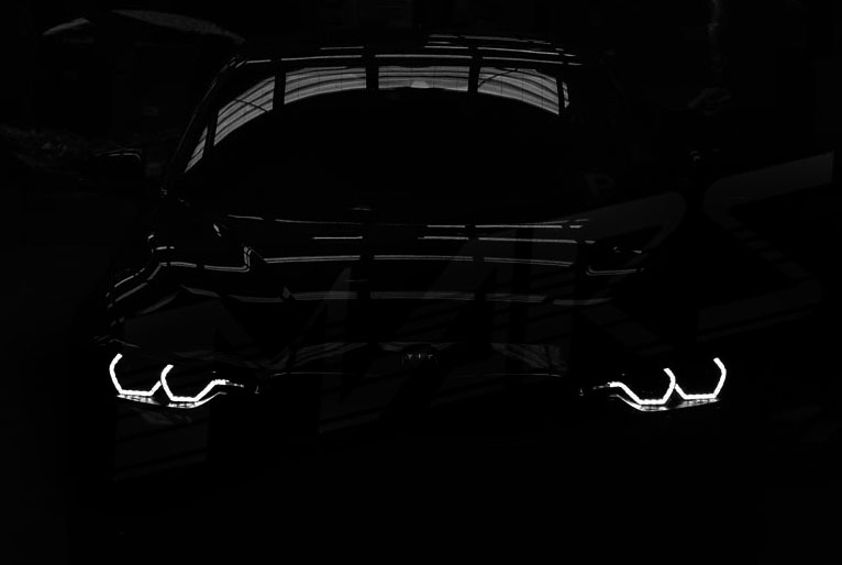 Bmw 3 f30 f31 фары фары черный чёрные led кольца дневные drl h7/h7 Цена