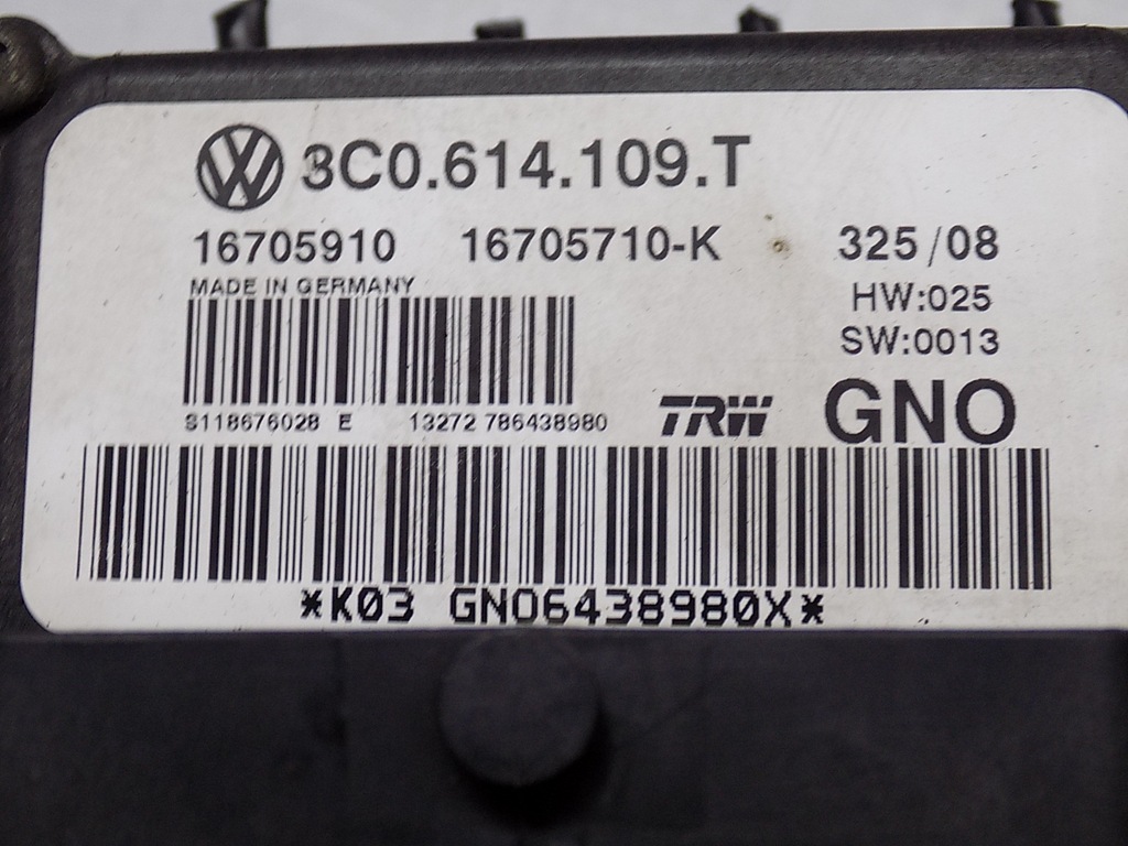 фото №6, Насос abs esp - vw passat b6 cc 2.0 tdi 3c0614109t