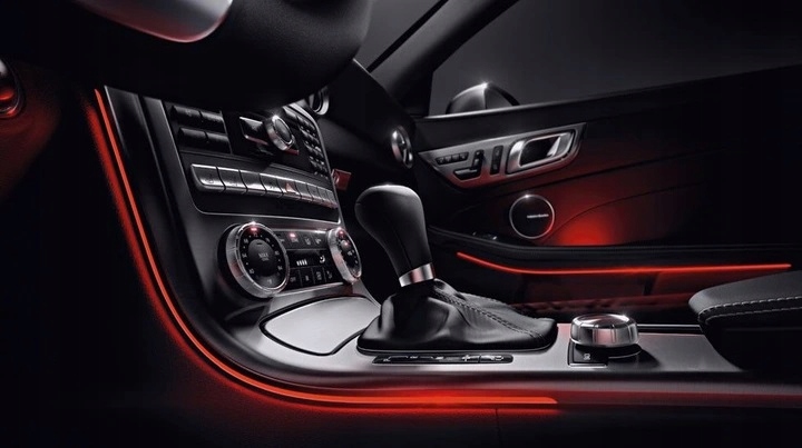 2m світловод  el wire led стрічка ремінь освітлення кабіни амбiєнтне кольори 12v Київ