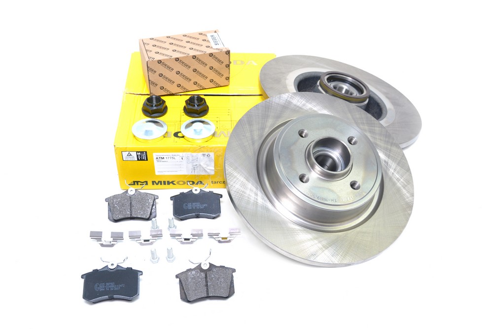 фото №1, Тормозные диски подшипник + тормозные колодки задняя renault grand scenic 2