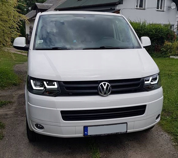 Vw transporter t5 09-15 ліхтарі  фари led drl Доставка