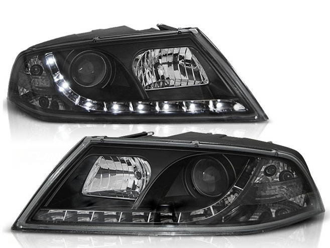 Купить Фары skoda octavia 2 04-08r 1z daylight led черный